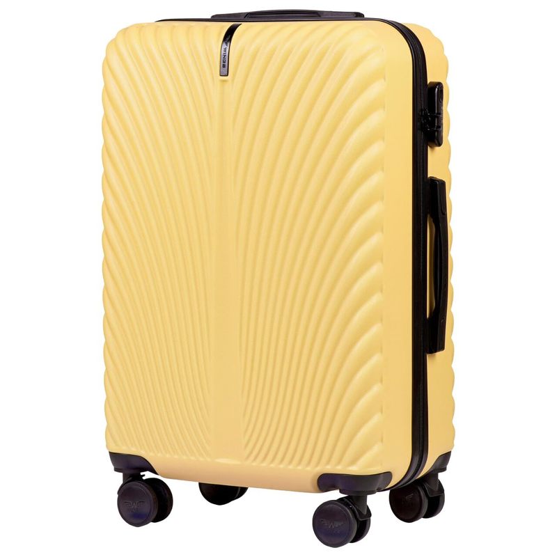 Medium Abs+ Suitcase 24" / 65.5 X 42.5 X 27 Cm / Travel Luggage / Two-tier / Telescopic Handle, 4 Double 360° Swan Wheels