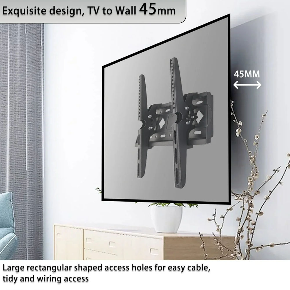 Solid Metal TV Wall Mount, Multi-Angle Adjustable
