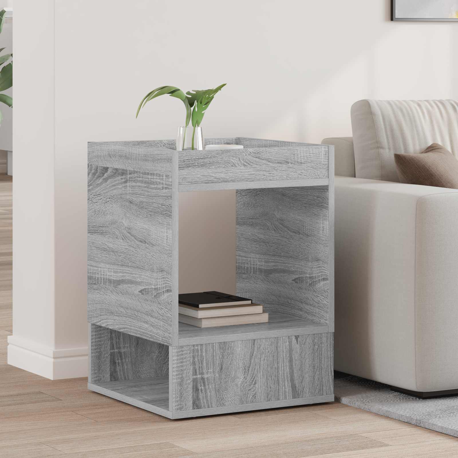 Image of Modern Side Table, Living Room Table, Accent Table, Storage Table, Indoor Table, Modern Table, Rectangular , Functional , Home Furniture