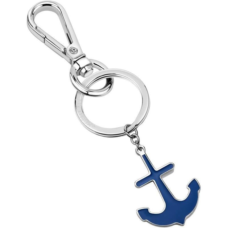 Men'S Steel Enamel Keyring, Gray - Durable Accessory for Everyday Use