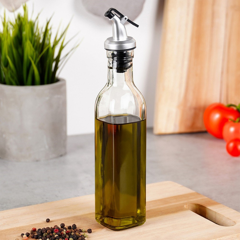 TEMU Glass Bottle For Oil And Vinegar With A Dispenser 250 Ml