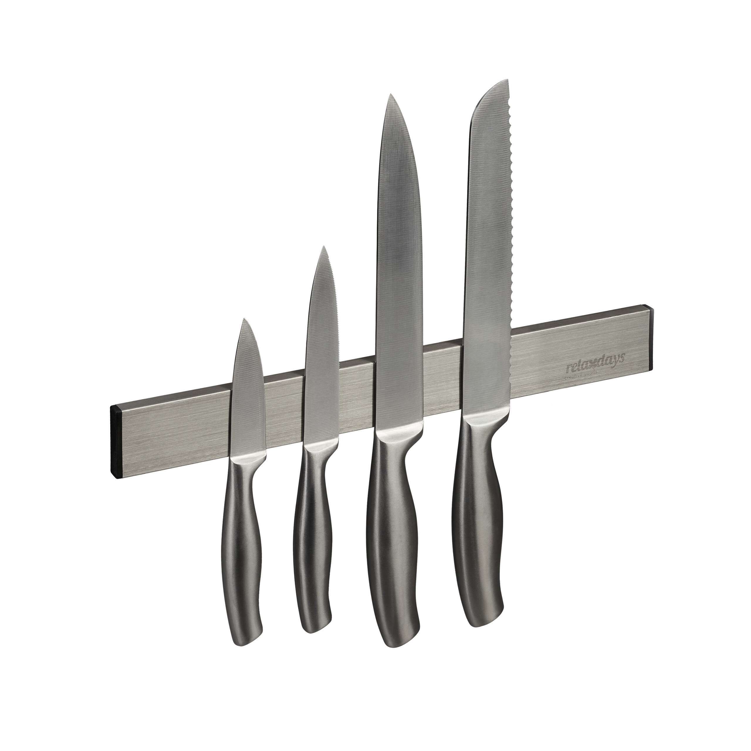 E-shop Magnetleiste in Silber/ Schwarz - (B)30 x (H)4 x (T)1 cm