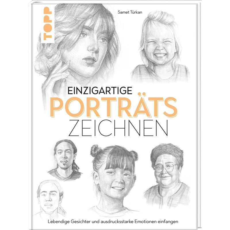 Image of Unique Portraits Draw - Book - Capture Lively Faces And Expressive Emotions - Samet Türkan - 128 Pages - German - 2026 - Frechverlag Gmbh - Ean 9783735882325