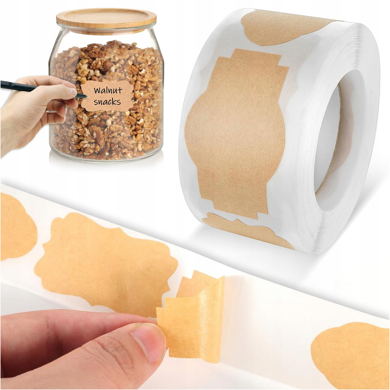 TEMU Stickers For Jars Self-adhesive Labels For Describing Spices, , Set Of 300pcs In Shapes And Sizes, , Aesthetic And , Perfect For Labeling Jars,