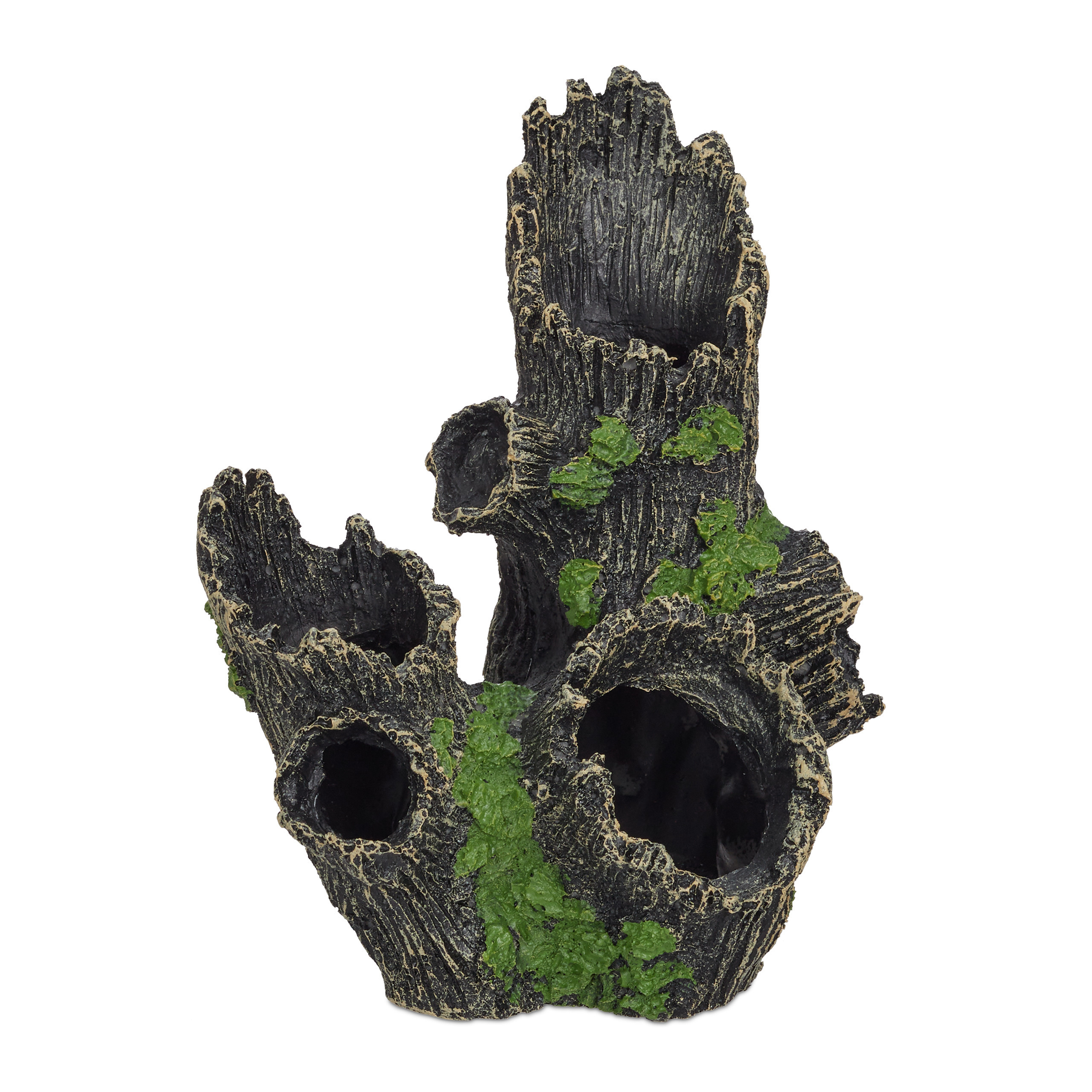 Aquarium Decoration Tree Trunk In Black-green