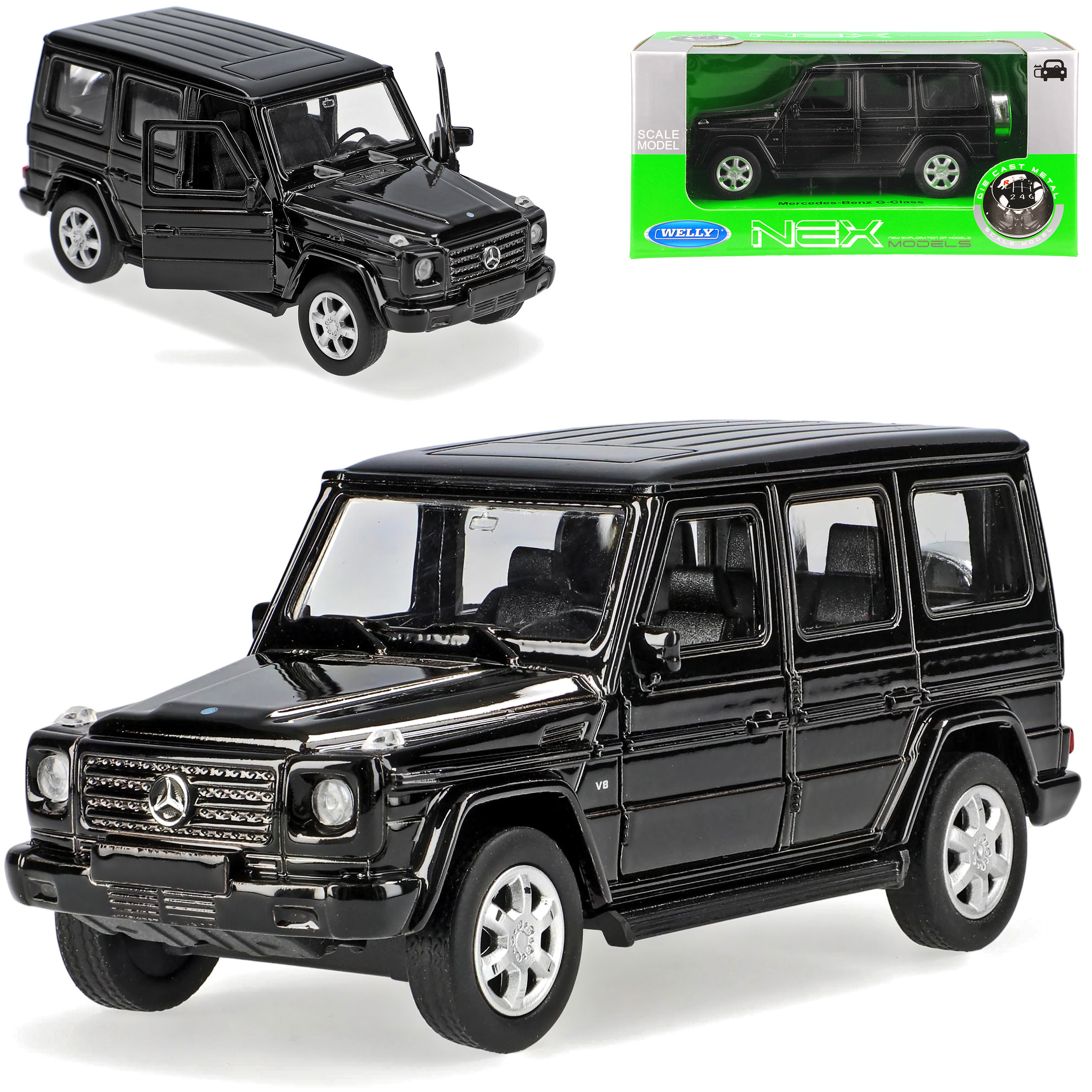 Mercedes-benz Black W460 From 1979 . 1/43 1/36-1/46 Welly Model Car