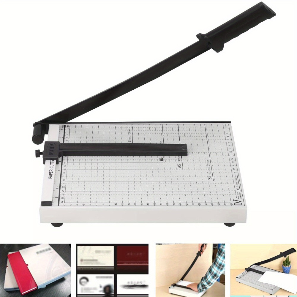 Image of A4 Lever Cutter Precision Paper Cutting Machine & Guillotine For Photos, Documents, And Craft Projects, Ideal For Office And School