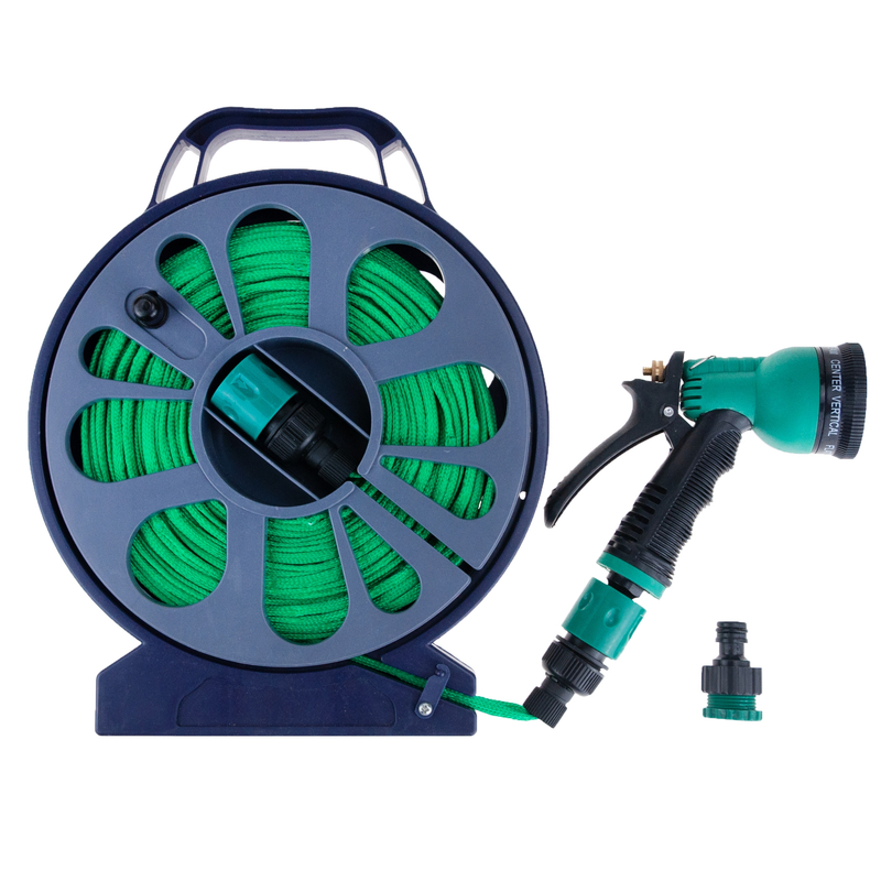 Garden Hose With Pistol On A 15m Reel