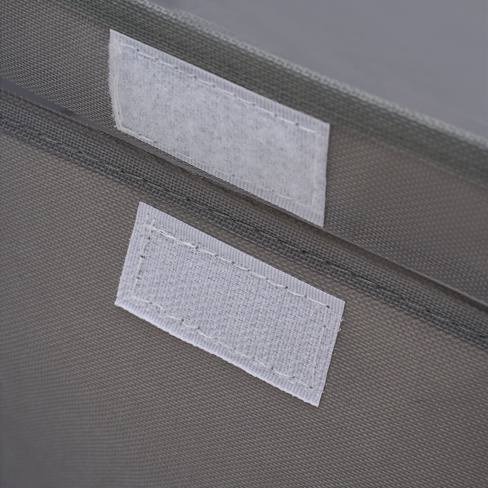 Set of 4 Large Foldable Stackable Grey Garment Storage Boxes