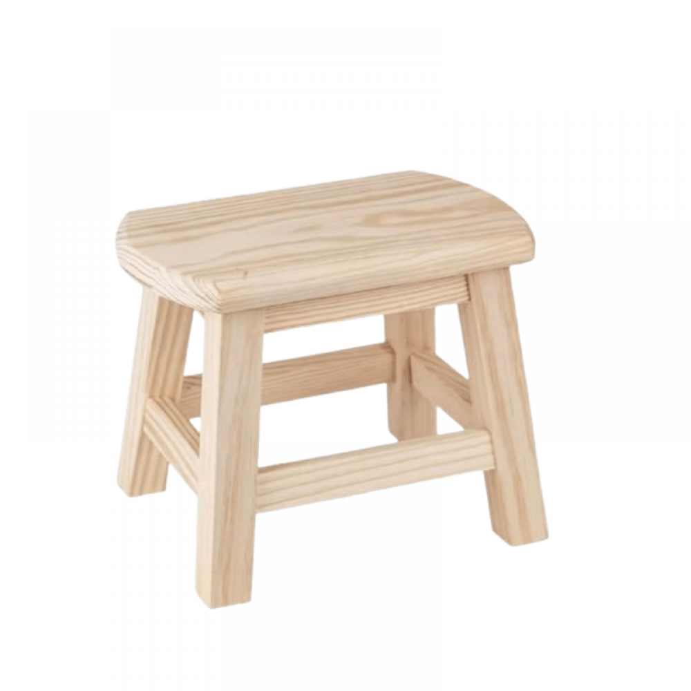 TEMU Oval Bank 20x30x23cm, Small Solid Wood Stool, Low Stool For Kids, Square Stool, Small Stool, Wooden Stool For Changing Shoes, Simple Round Stool