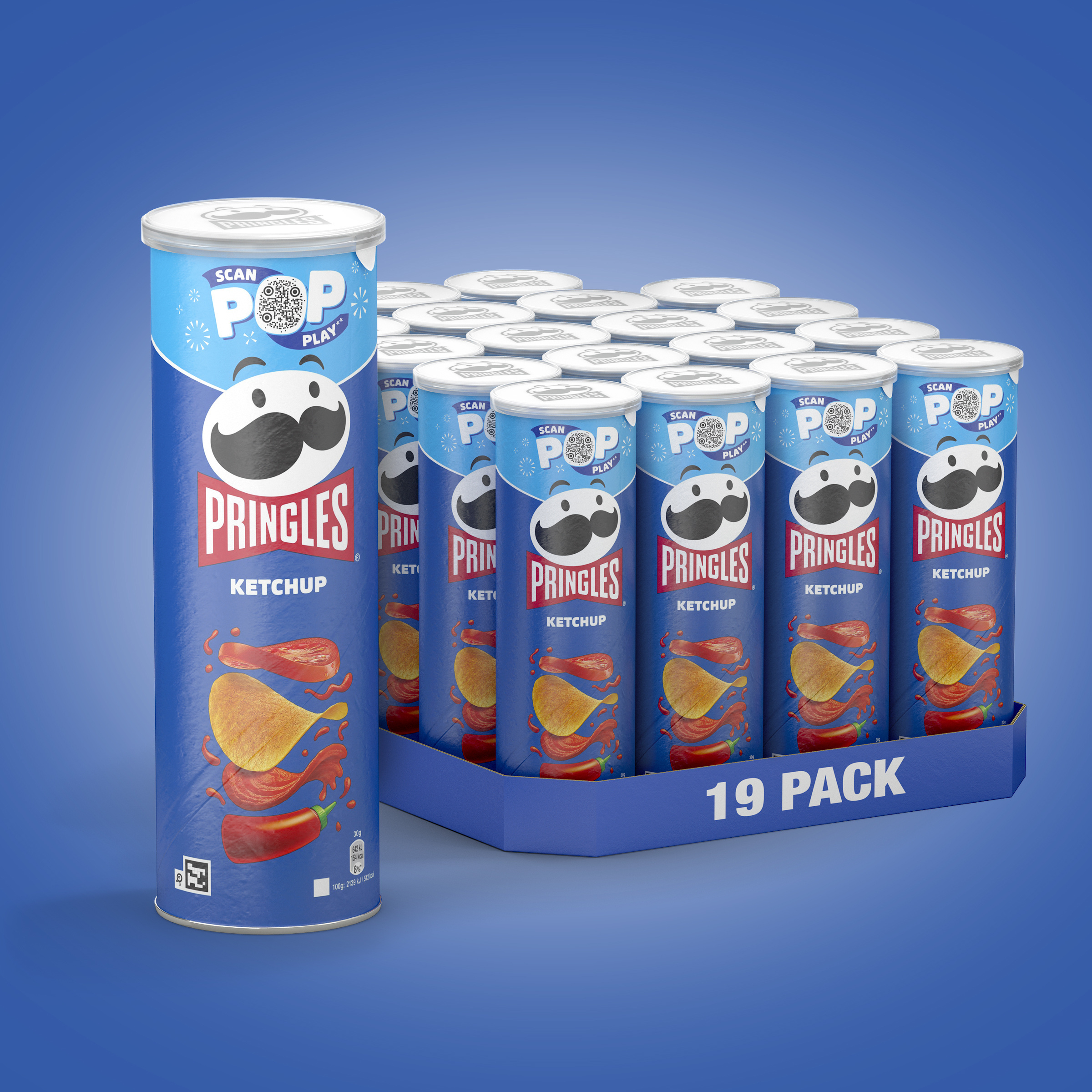 Image of Pringles Ketchup - 19x 165g