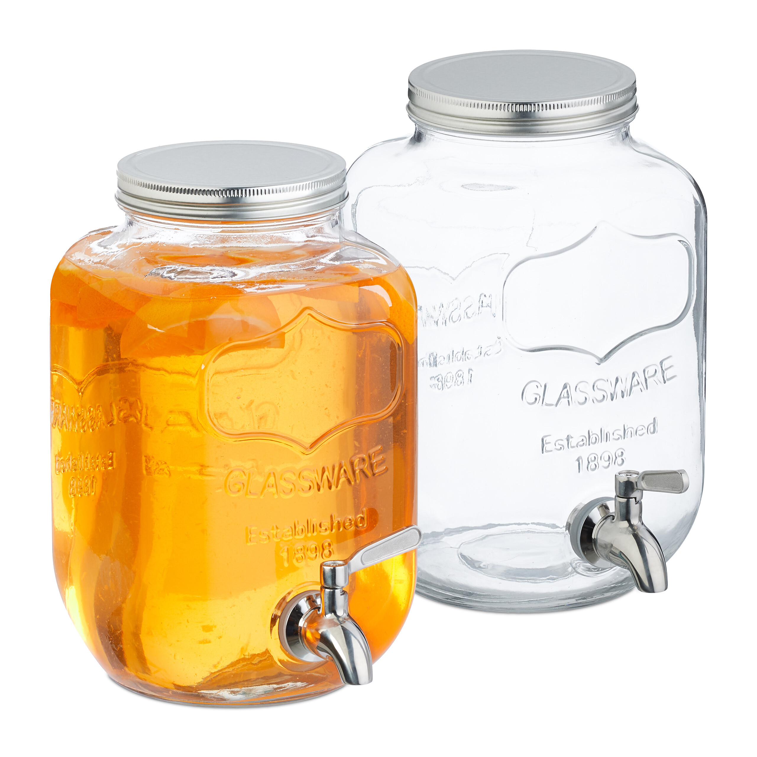 TEMU 2 X Transparent Beverage Dispensers - 4l