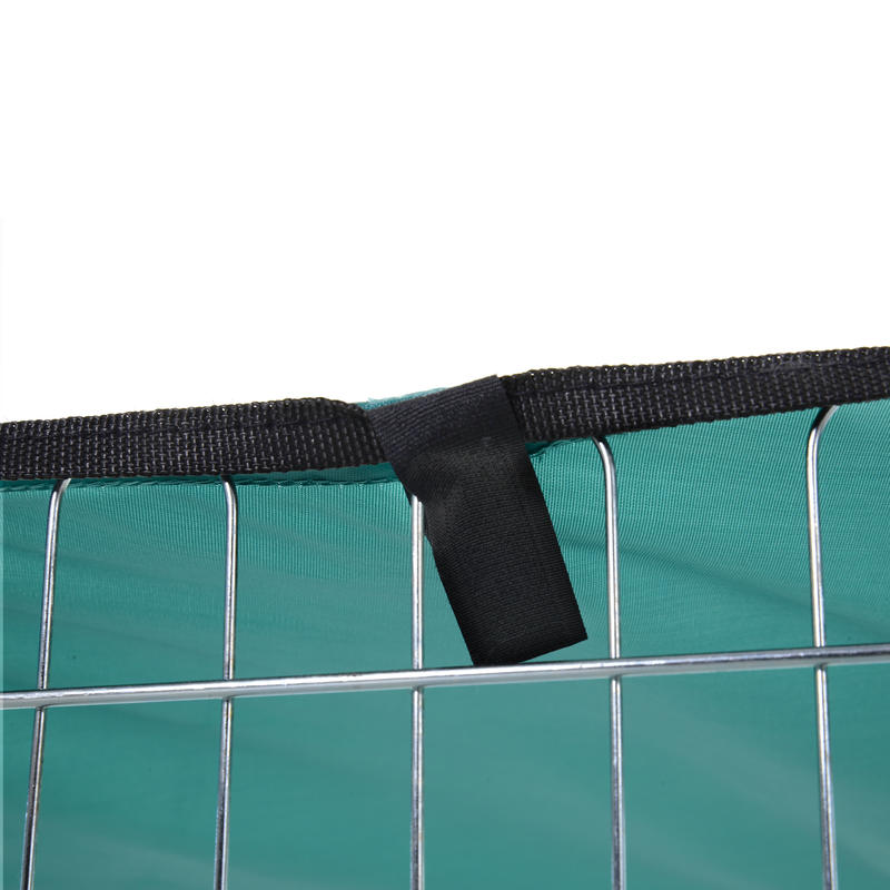 Modular Steel Enclosure with 6 Panels and 1 Door for Dogs, Rabbits, Rodents, and Small Animals – Indoor/Outdoor Use – 120 x 60 cm – Gray Metal Green