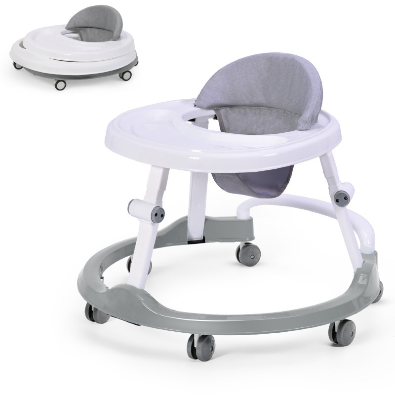 Folding Baby Walker, White, Spacious