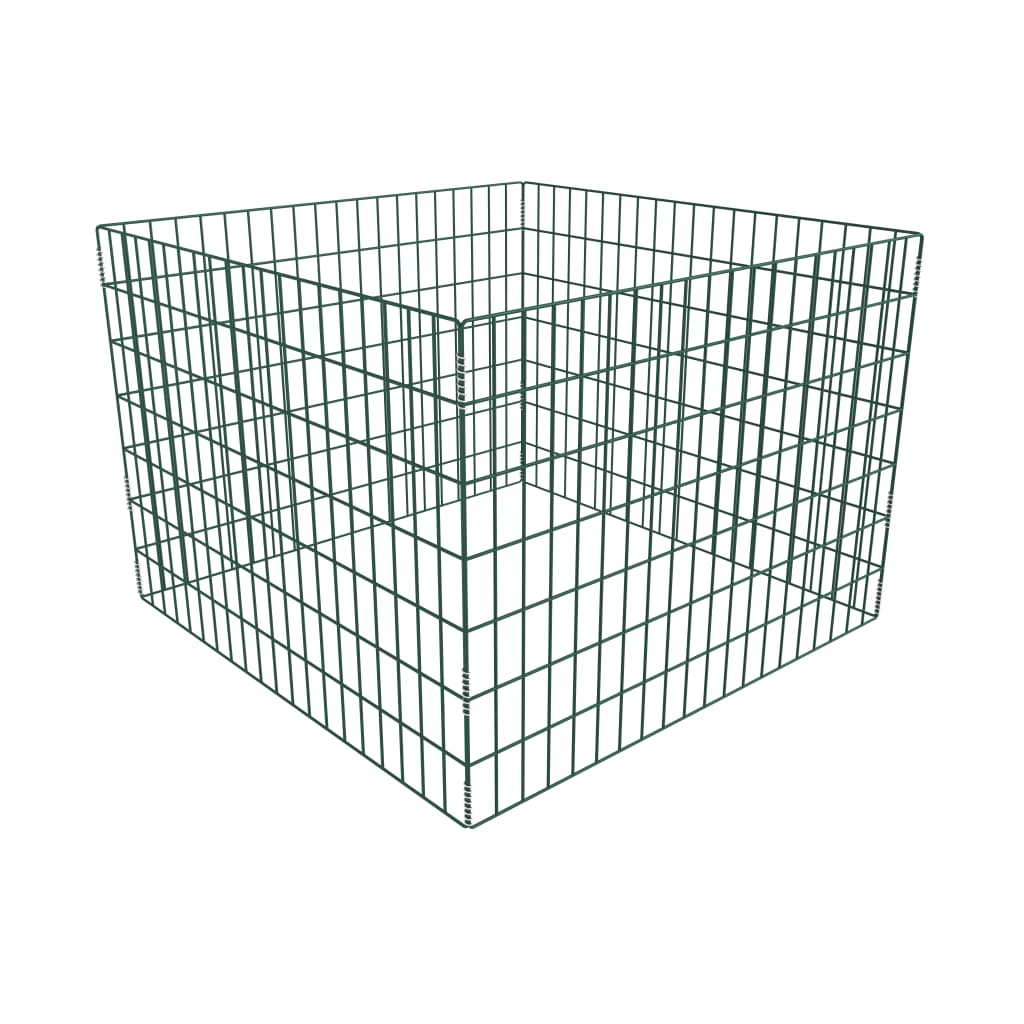 Vidaxl Composter Garden Metal 100x100x70cm Wire Composter Compost Container
