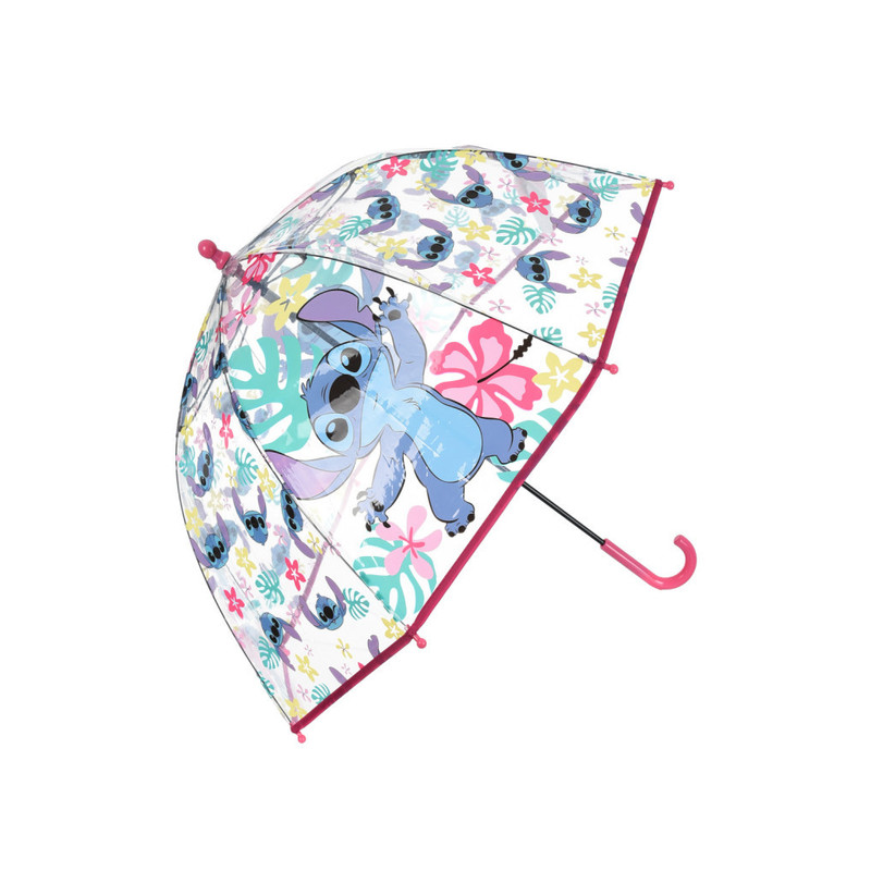 TEMU Paraguas transparente infantil de Disney Lilo & Stitch, del perro estrella Ø72 cm