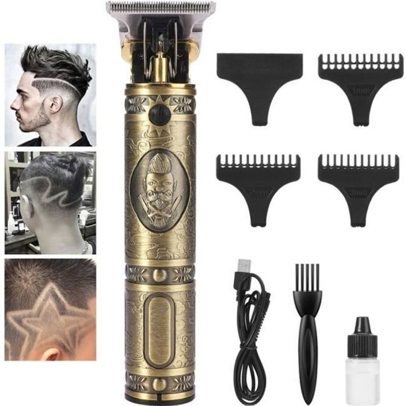 TEMU Tondeuse à cheveux - Pro Li Outliner - - fil - Or - Huile lubrifiante