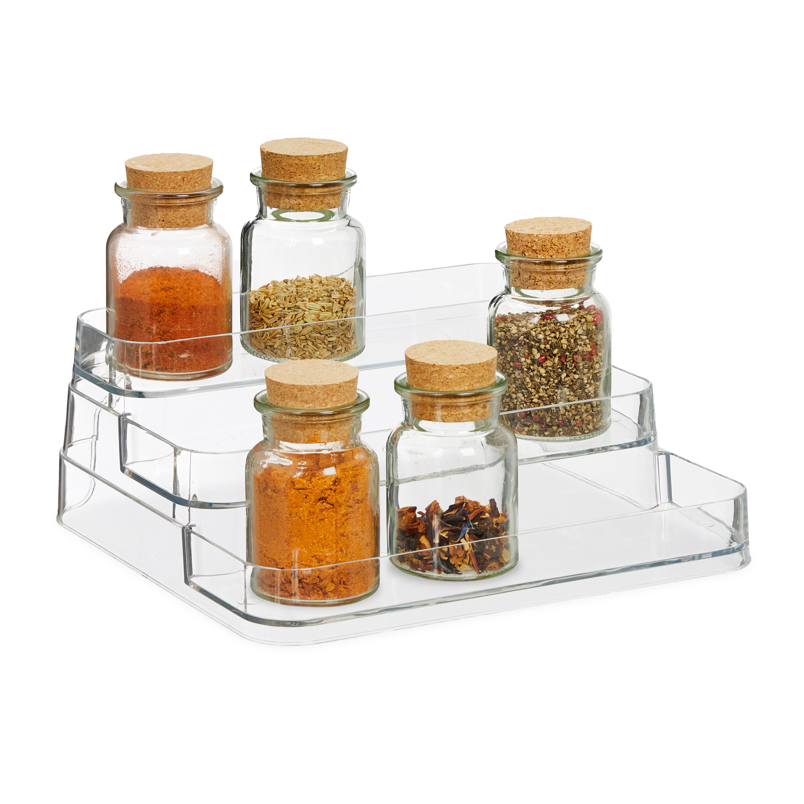 Transparent Spice Organizer - (w)26 X (h)10.5 X (d)24 Cm