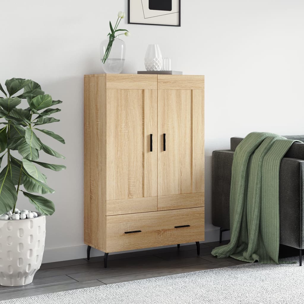 Image of Vidaxl , Sideboard With Of Storage Space, Cabinet, Dresser Cabinet For Living Room, Modern, Oak Wood Material
