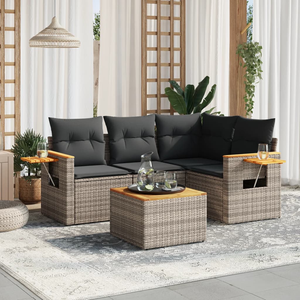 Vidaxl Garden Sofa Set, Outdoor Sofa Set, Sofa Set, Garden Lounge Set, Poly Rattan Lounge Set For Terrace