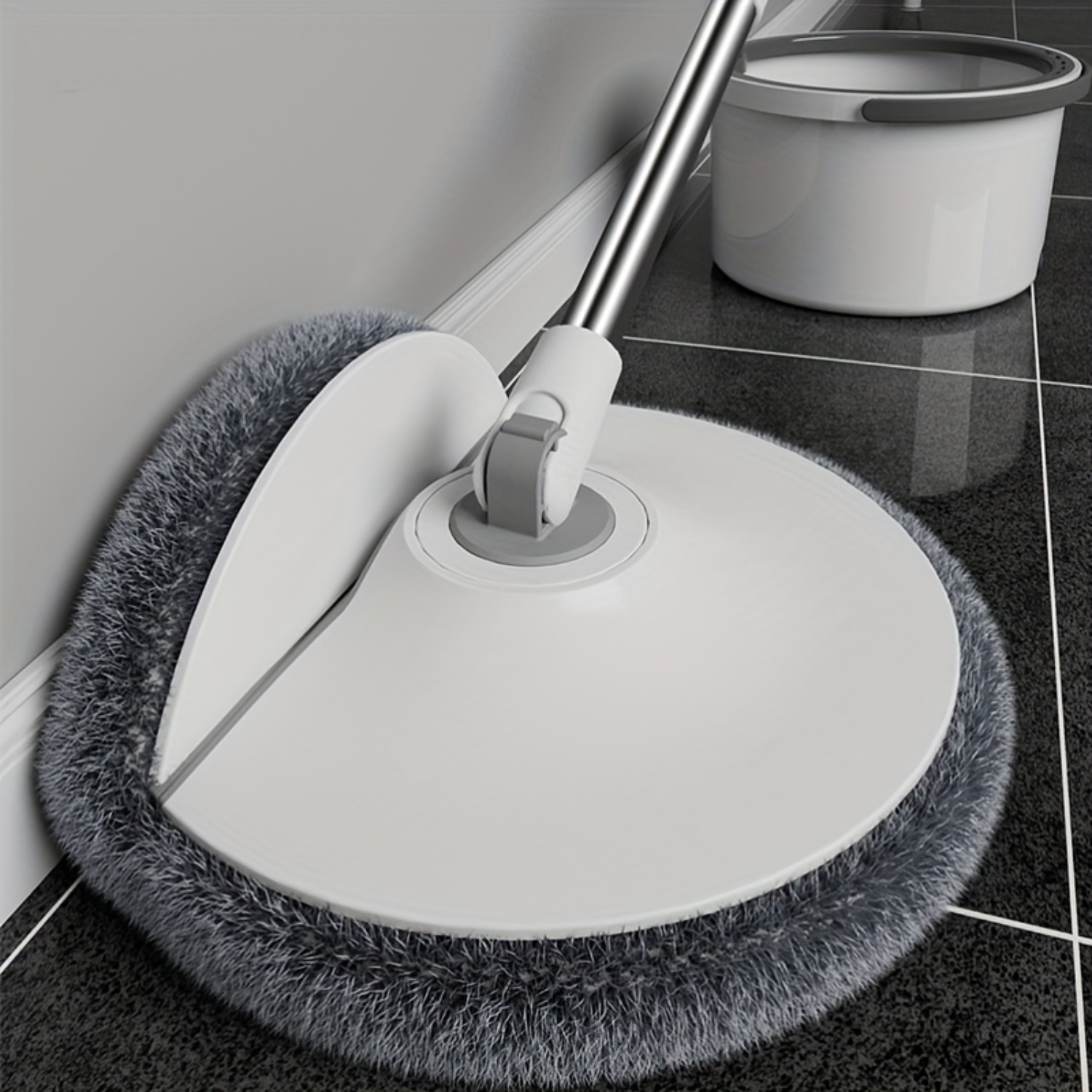 TEMU 2-in-1 Wet Dry Rotating Spin Mop With A Bucket And A Flat Effortless Cleaning Rotating Mop For Tackling Bucket Set With Built-in Spin Dryer, 2