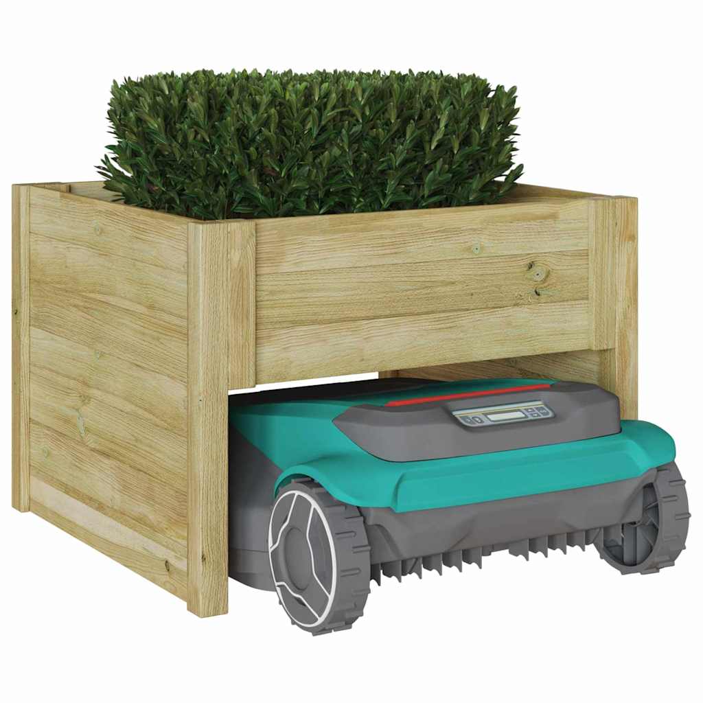 Robot Lawn Mower Brown 73 x 67 x 56 cm Impregnated Fir - Robot Lawn Mower, Automatic Mower, Garden Tools, Greenery