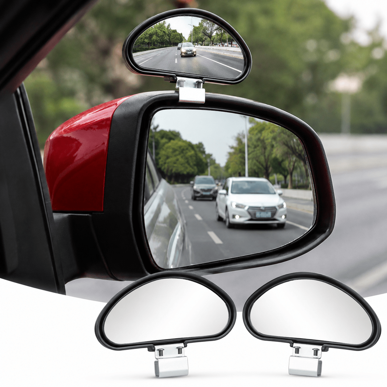 TEMU 2 Pack Blind Spot Mirrors, Adjustable Wide Angle Car Side Mirror Accessories For Cars, And Suvs