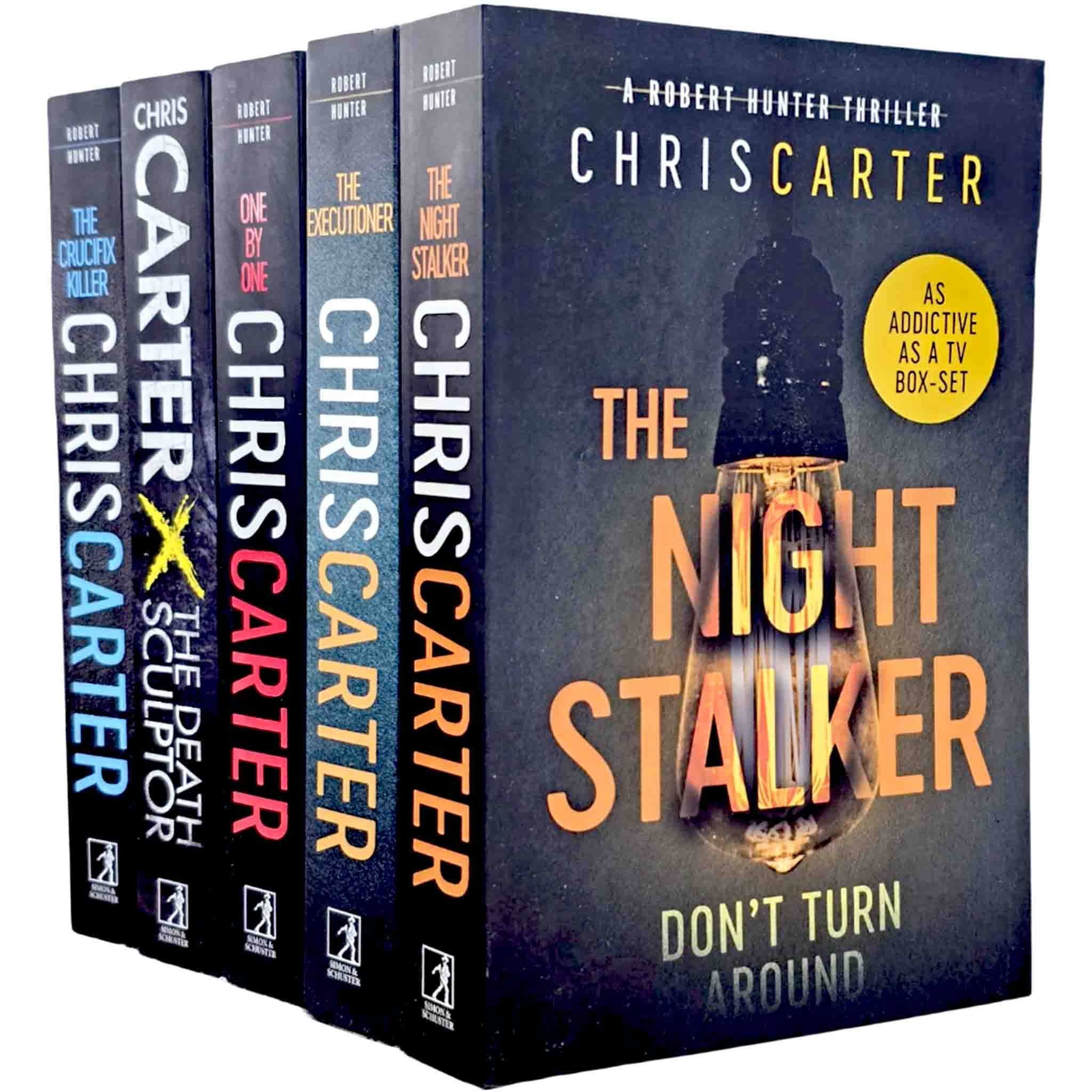Robert Hunter Series Vol. 1-5 by Chris Carter 5 Books Collection Set (The Crucifix Killer, Executioner, Night Stalker, Death Sculptor and One by One)