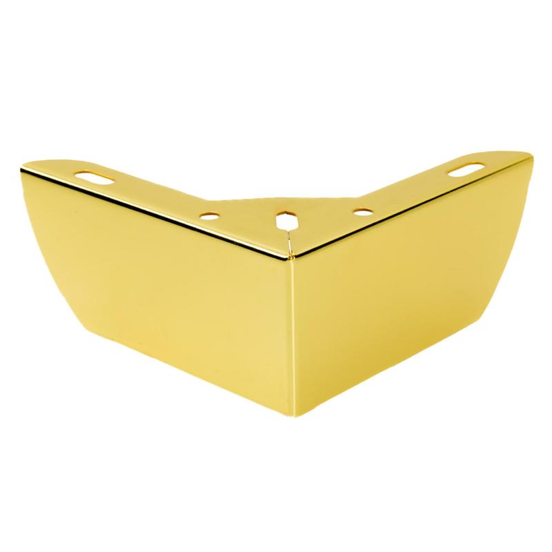 TEMU Gambe per Mobili Angolari in Oro, Altezza 5,5 cm �� un di finitura elegante e resistente per i mobili. Realizzate in metallo , la finitura in oro