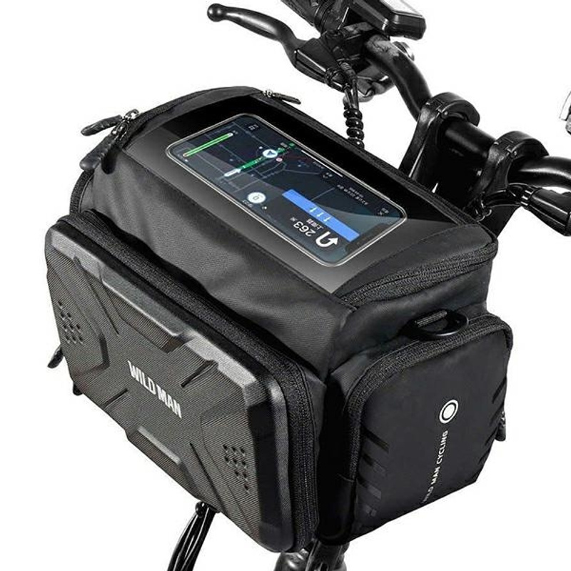 Image of Bicycle Bag For Gs6 3l, Bike Holder, Black, Waterproof Bike Bag, 3 Capacity, , Compact And Functional, Protection Against Weather