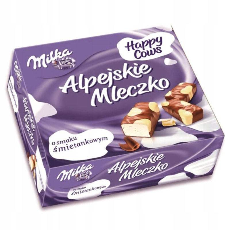 Milka Alpejskie Mleczko Happy Cows With Vanilla Flavor 330 G