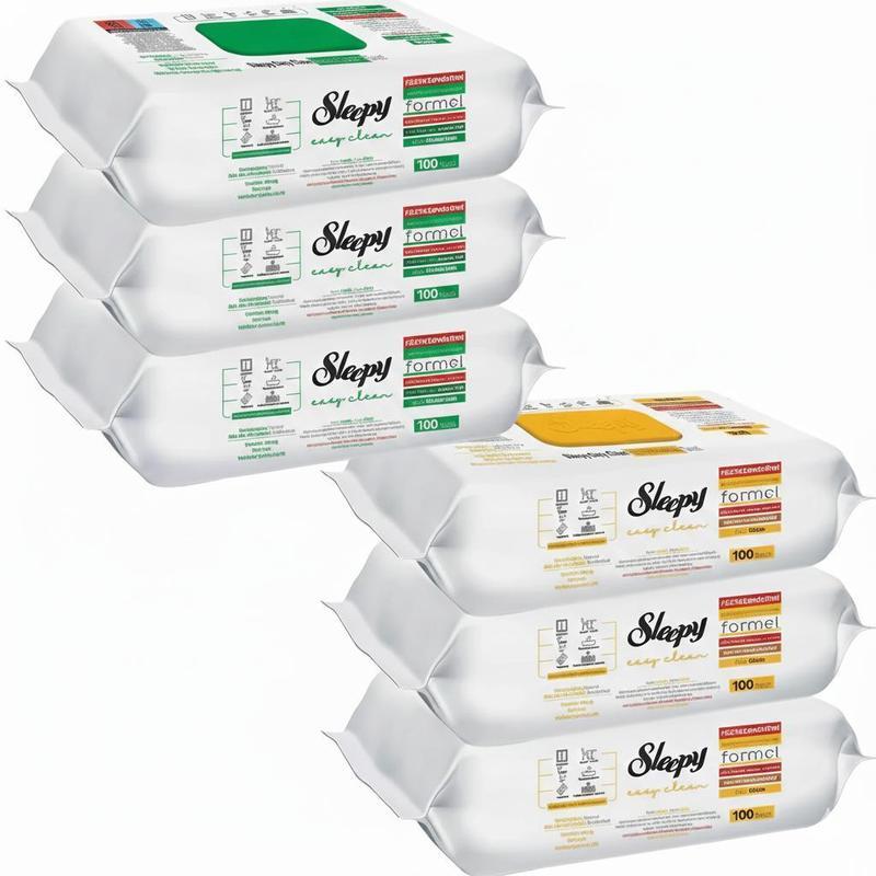 Easy Clean Wet Wipes + 3x Yellow