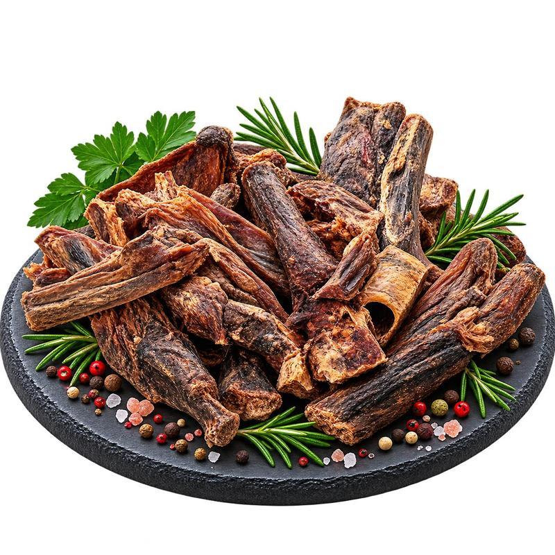 Image of Xxl Buffalo Meat Strips - Xxl Kaumanufaktur - Treat, Soft Training Snack, Buffalo Meat Strips With Herbs Reward (95% Buffalo Meat, 2–4 Cm)