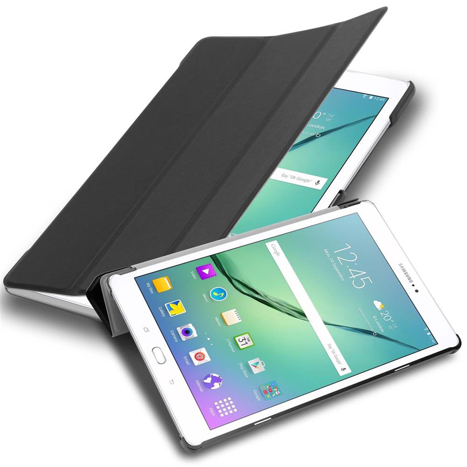Tablet Case Compatible With Galaxy Tab S2 (9.7 Inch) Ultra Thin Protective Case With Auto Wake Up And Stand Function Flip Case Cover Etui Mobile Phone Flip Case Book Bag