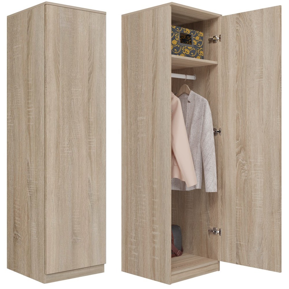 TEMU - Armoire scandinave chambre à coucher - 50x50x180 - 1 porte - Dressing -