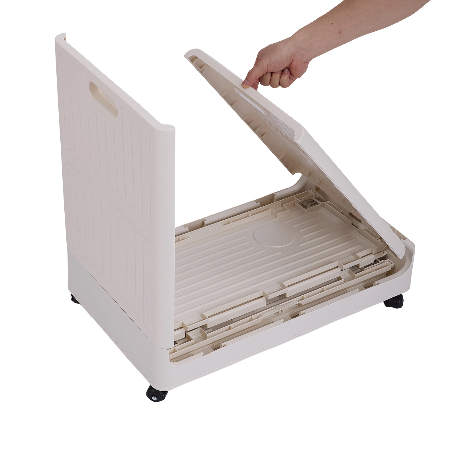 Large Capacity Foldable Storage Box with Wheels