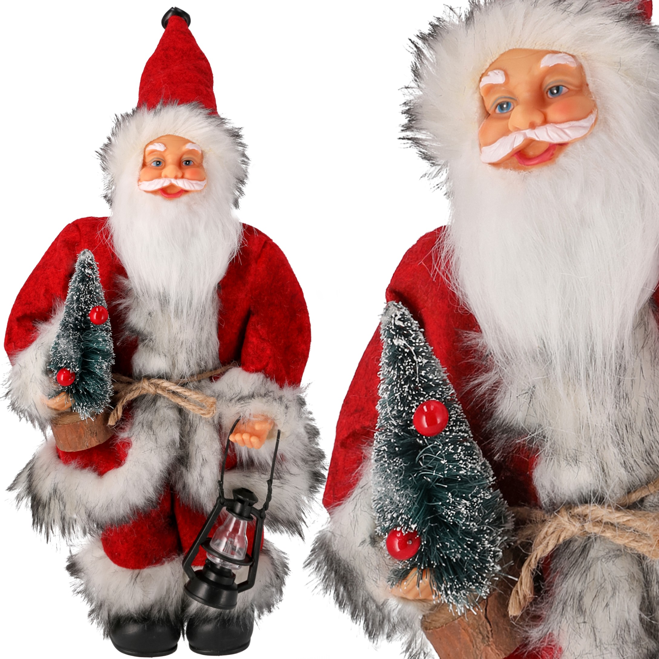 Image of Large 30 Cm Figurine – Scandinavian Christmas Decoration With Tree And Lantern, Perfect For Home Décor And A Unique Gift For . Create A Magical Atmosphere In Your Home For Christmas!
