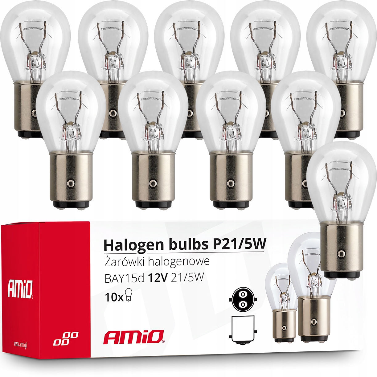 TEMU Bulb Lamp 12v P21/5w Bay15d 21/5w