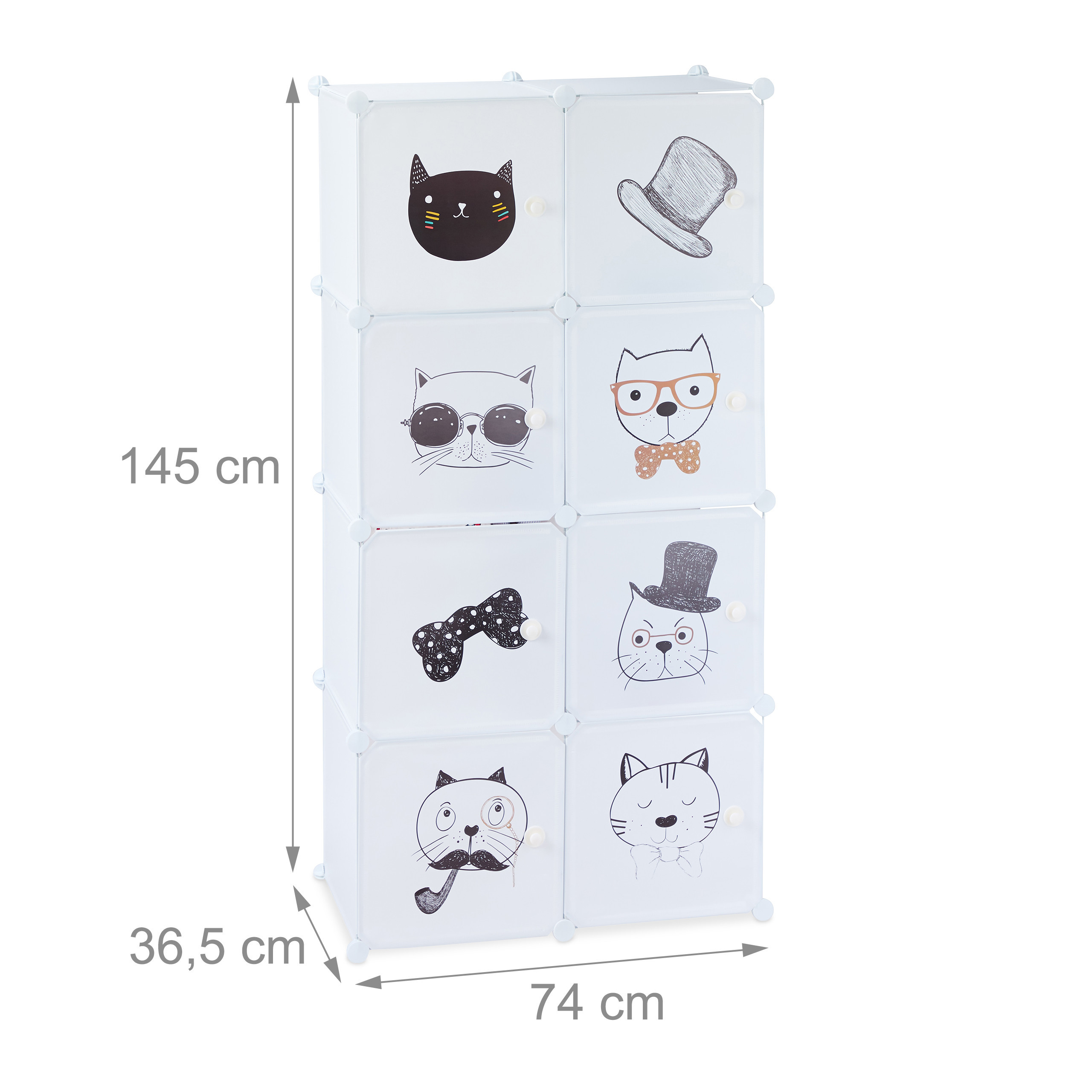 Plug-In Shelf Unit for Cats in White