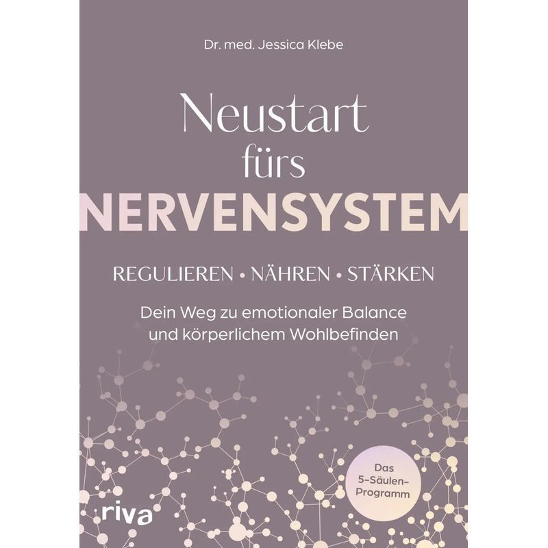 Image of Jessica Klebe: Reset For The Nervous System / Regulate - Nourish - Strengthen: Your Path To Emotional Balance And Physical Well-being The 5-pillar Program / Paperback / German / 2025 / Riva Verlag