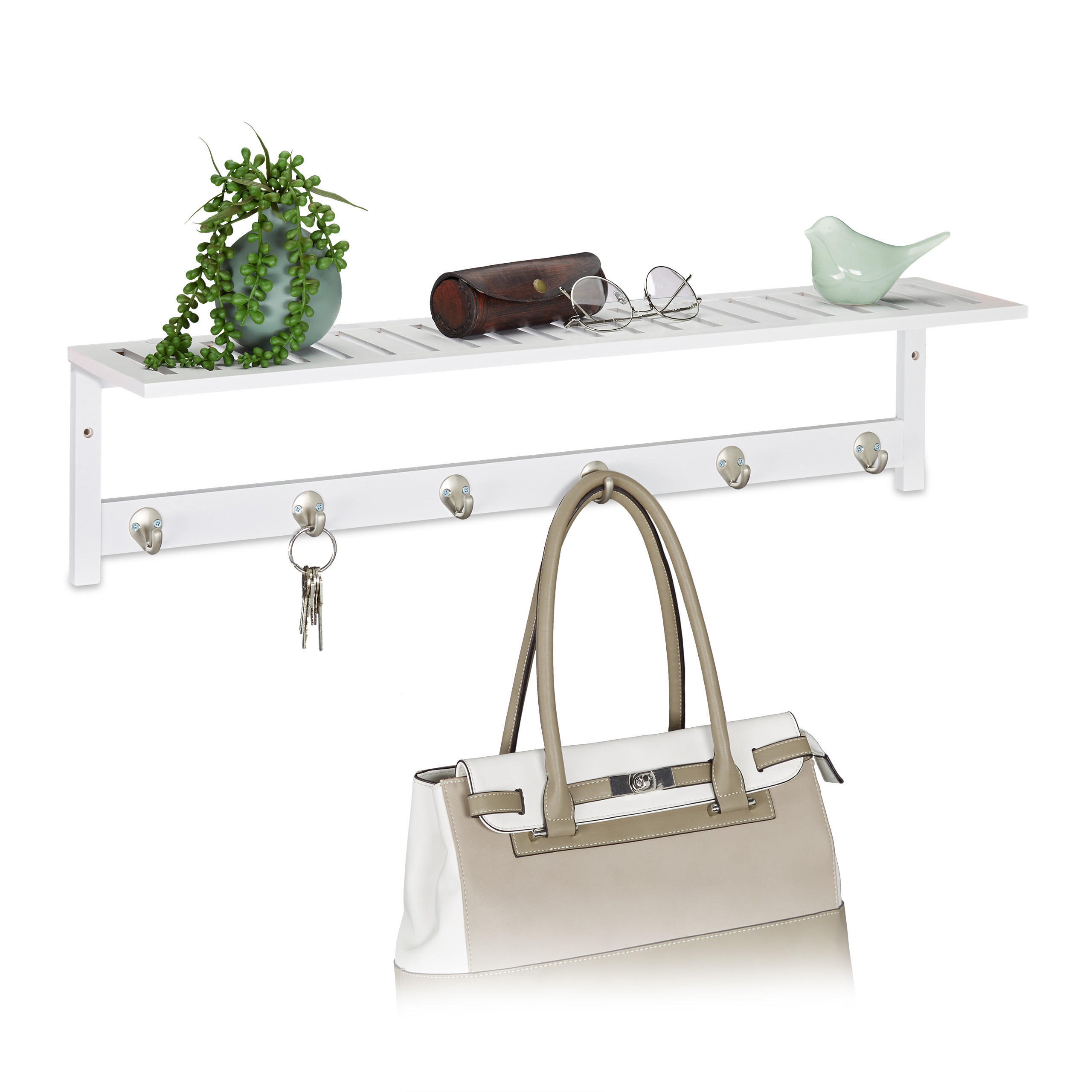 White Wardrobe - (w)75 X (h)18 X (d)16 Cm