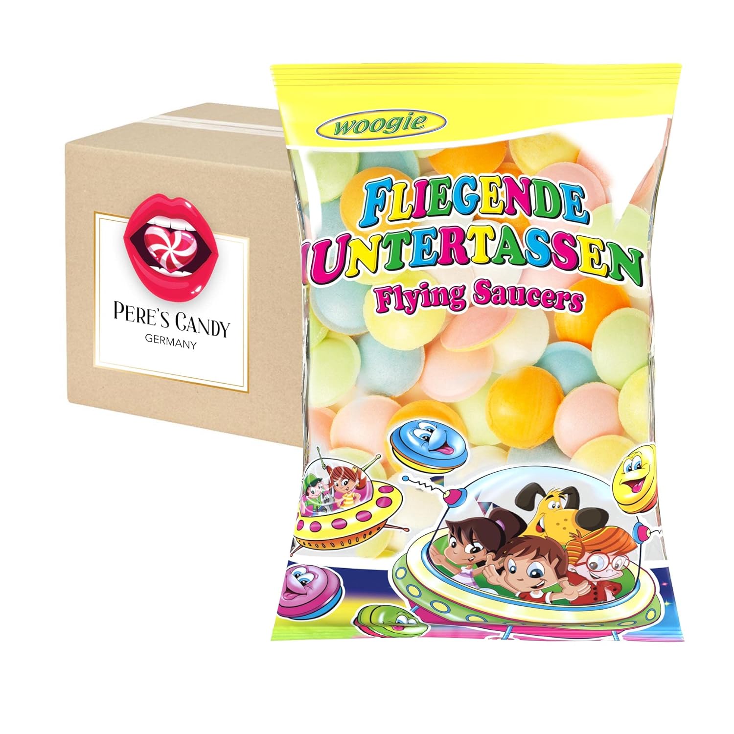 Fizzy Ufos • Flying Saucers With Fizzy Filling 6x55g