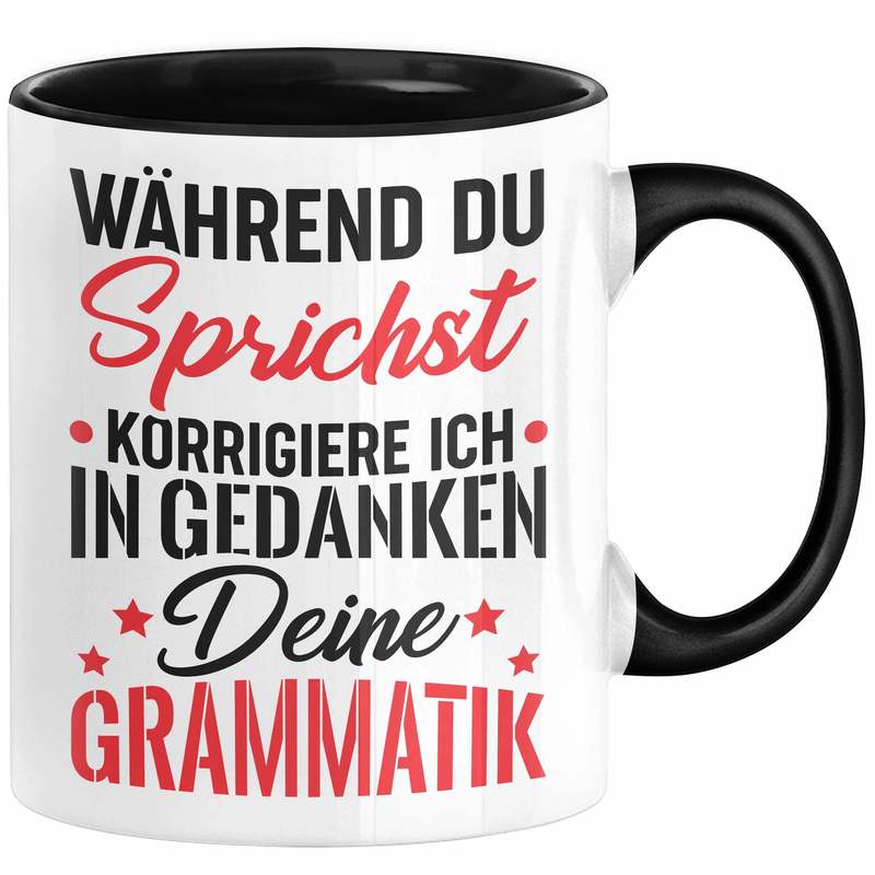 German Teacher Mug Gift - Grammar Correction Gift Idea For Teacher