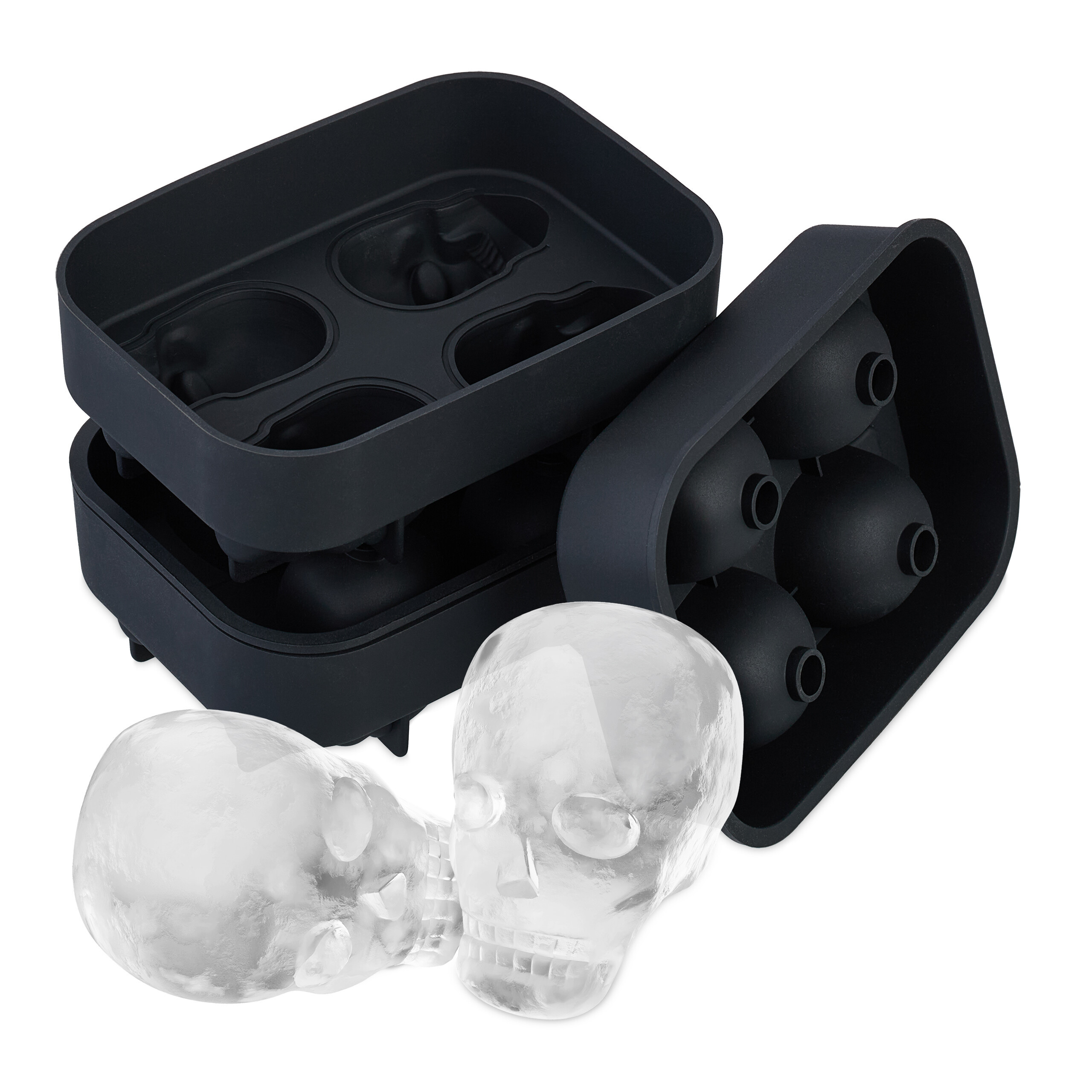 Image of 2 X Ice Cube Form In Black