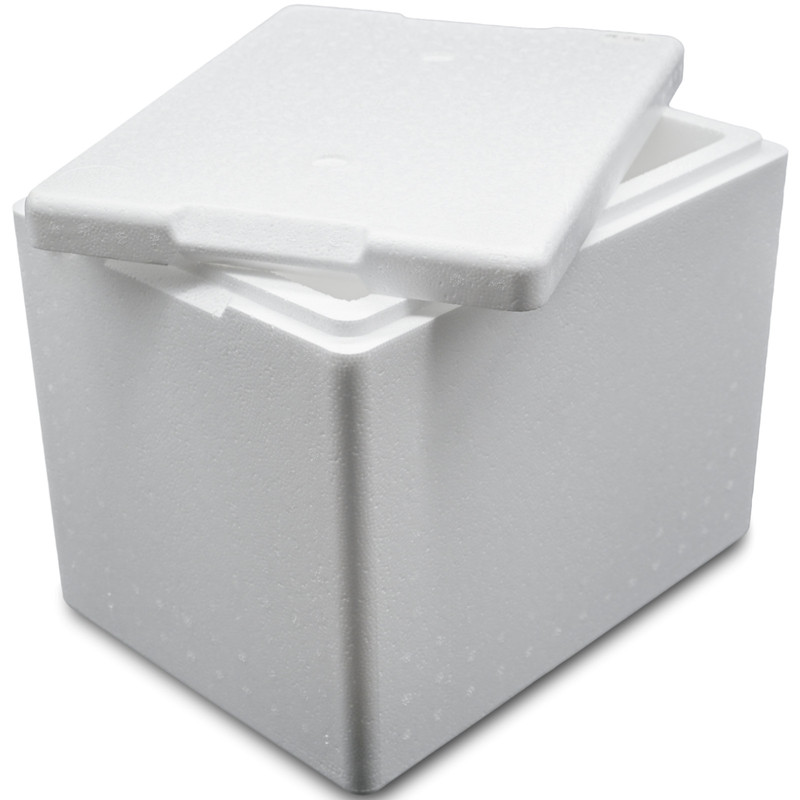 Thermal Styrofoam Box With A Lid, Pzh Certified, 395x295x320mm, 20l