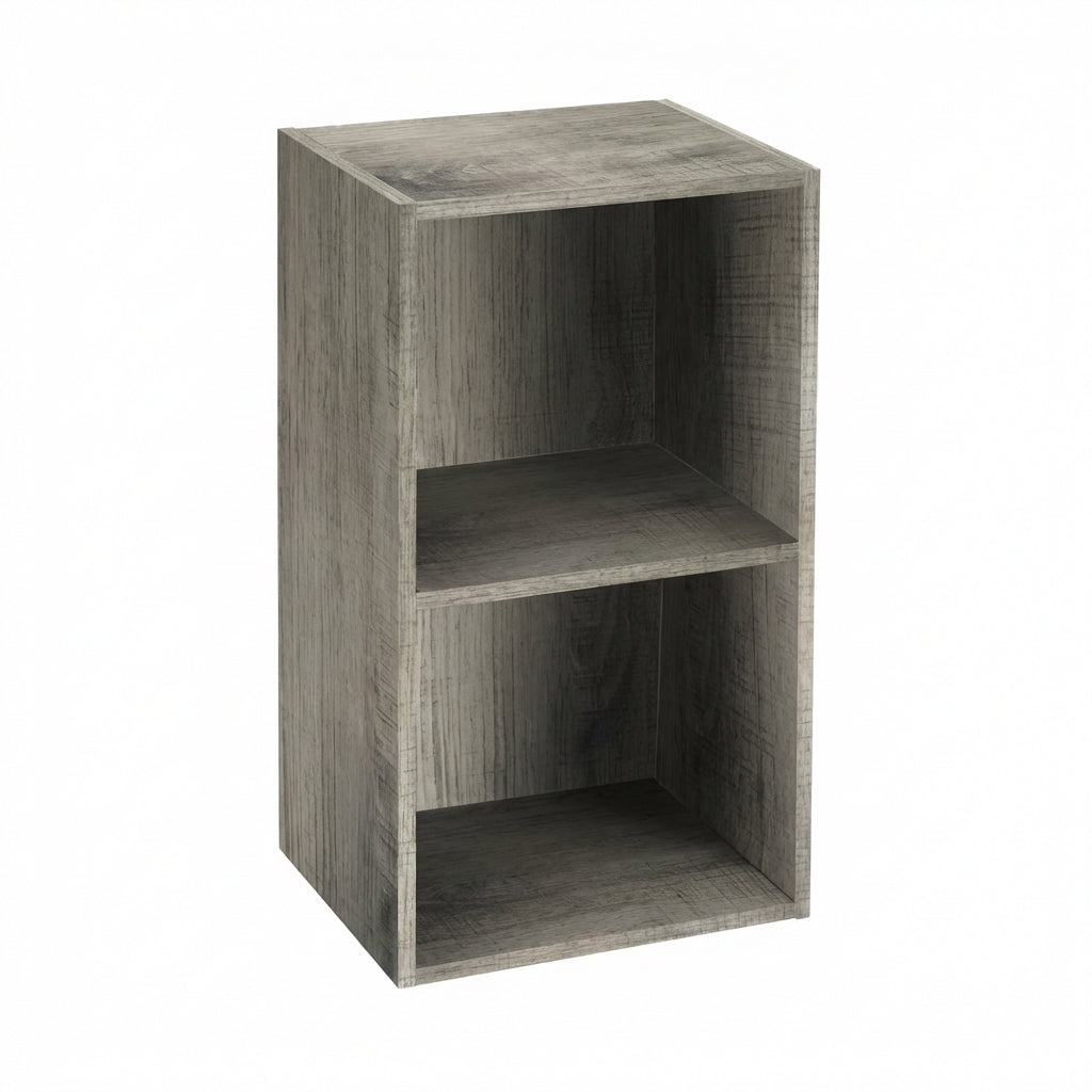 TEMU 2-tier Modular Cube Bookshelf, Wooden Shelving Unit For Home, 30x24x54 Cm