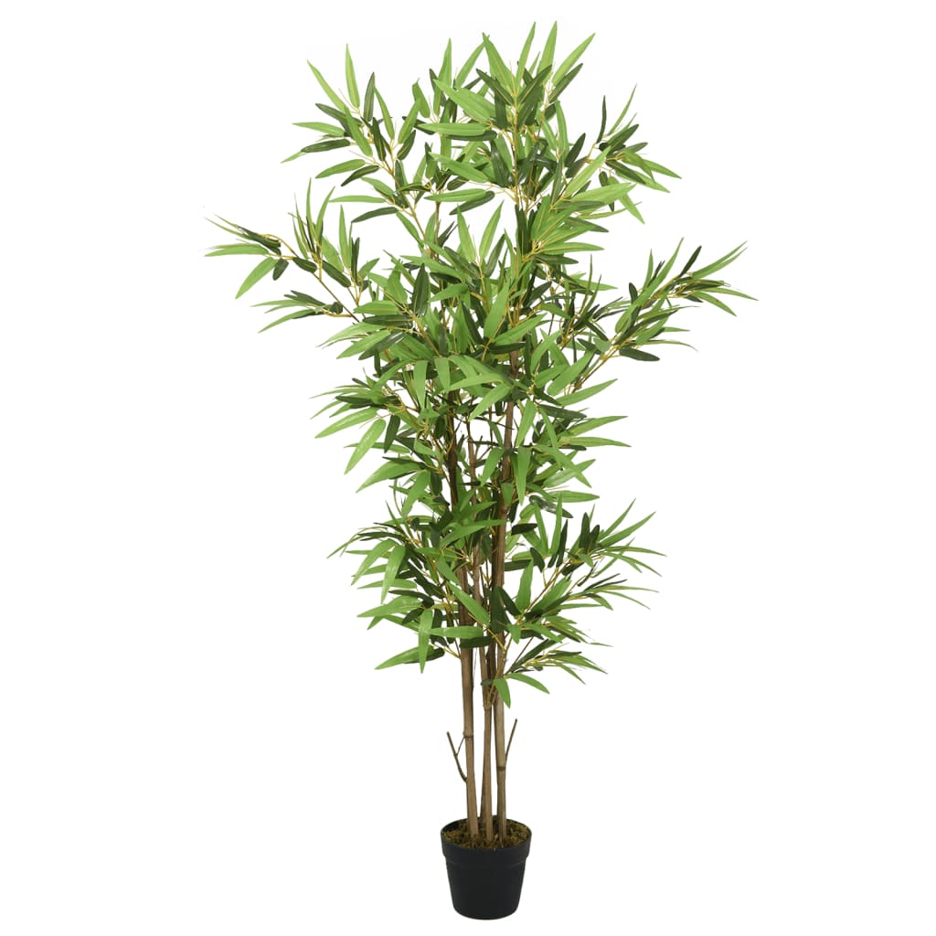 Artificial Bamboo Tree With 828 Leaves, Decorative Artificial Plant For Indoor & Outdoor, Green 150 Cm