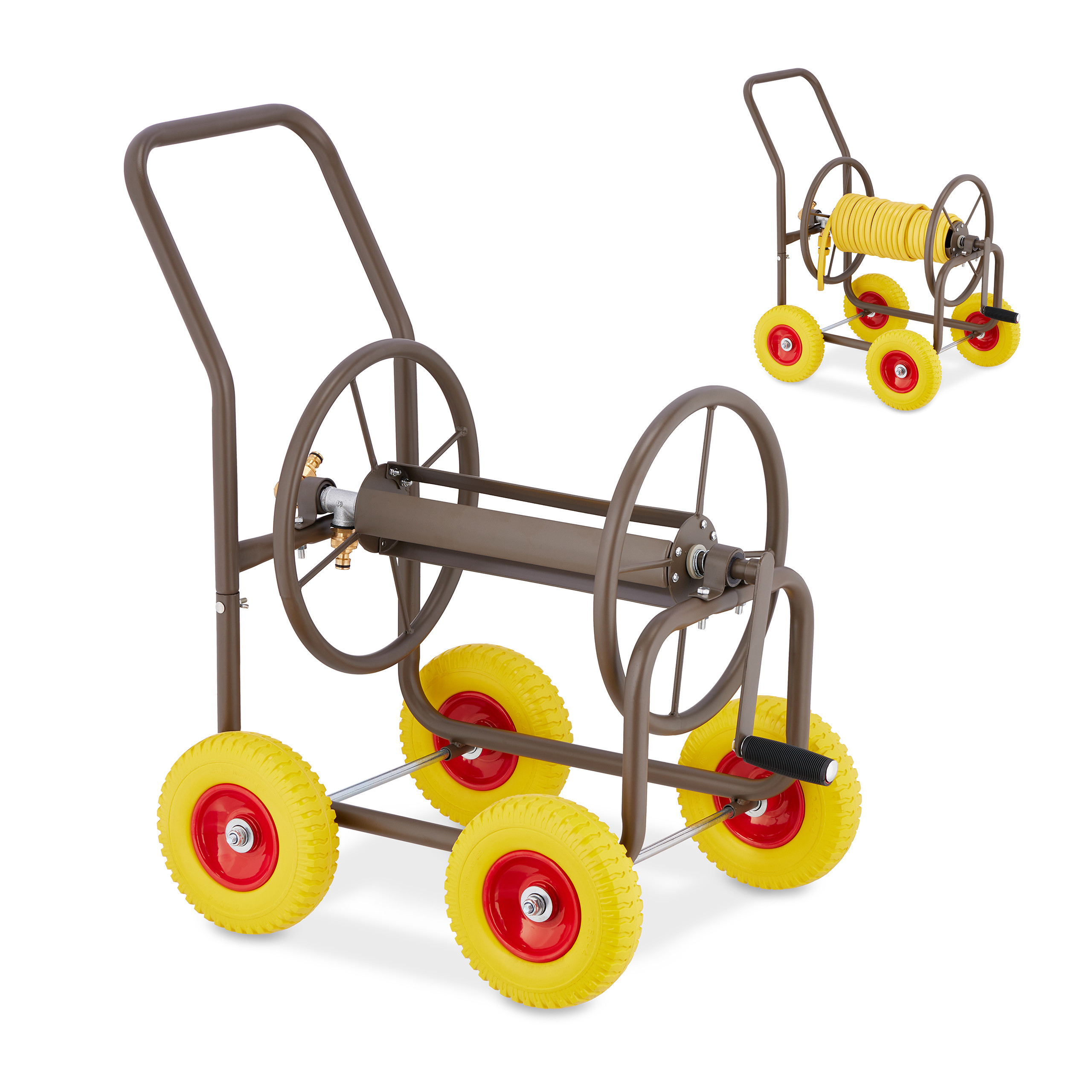 Hose Cart In Brown