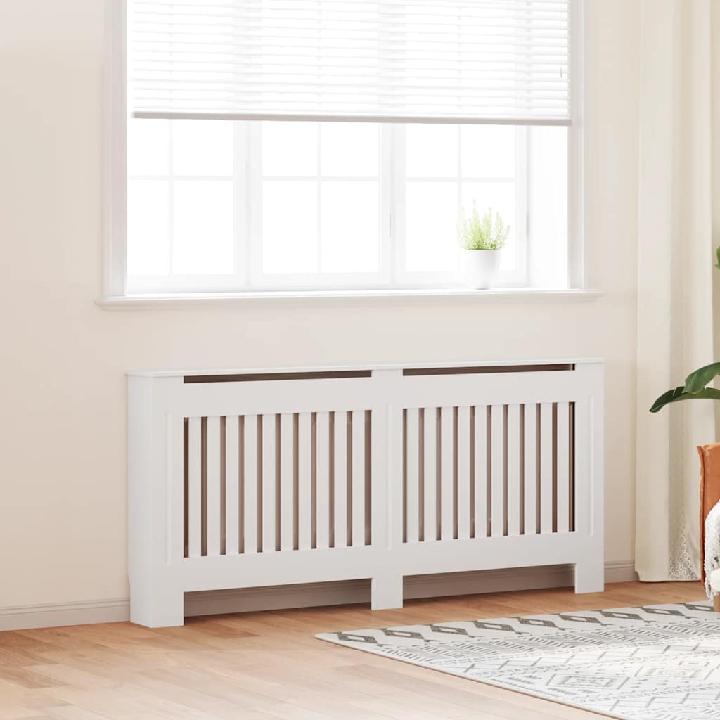 Image of Radiator Cover Wood Composite 172cm Heating Panel Radiator Enclosure