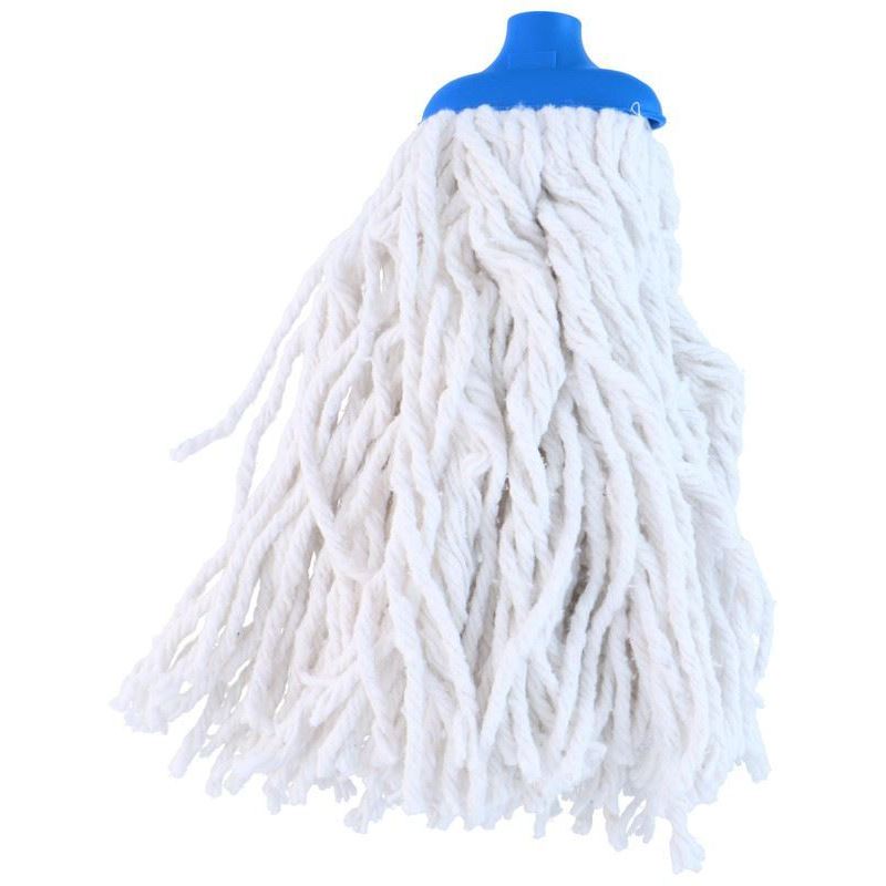 TEMU Large Mop Head White 33cm Replacement Floor Cleaning Mop Attachment - Absorbent Strands With Plastic Fitting For Household Maintenance And Hard